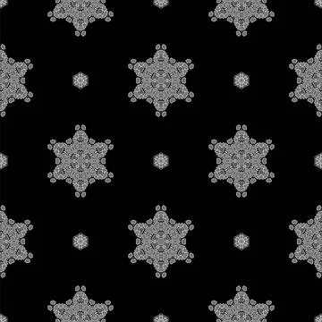 Creative Ornamental Seamless Grey Pattern Creative Ornamental Seamless Gre... Stockfoto's
