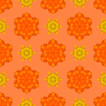Creative Ornamental Seamless Orange Pattern 스톡 일러스트