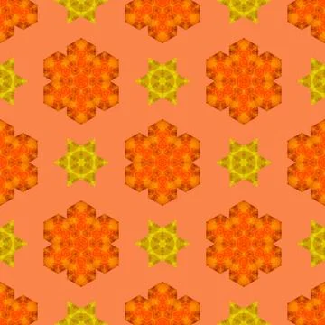 Creative Ornamental Seamless Orange Pattern Creative Ornamental Seamless O... Stock Photos