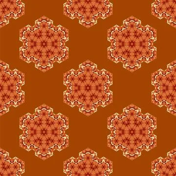 Creative Ornamental Seamless Orange Pattern Creative Ornamental Seamless O... Stock Photos