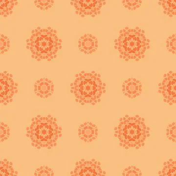 Creative Ornamental Seamless Orange Pattern Creative Ornamental Seamless O... Stock Photos
