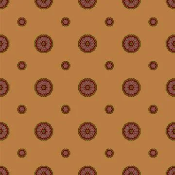 Creative Ornamental Seamless Red Pattern Illustrazione stock