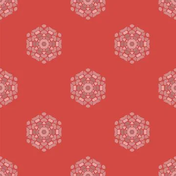 Creative Ornamental Seamless Red Pattern Creative Ornamental Seamless Red ... Stock Photos