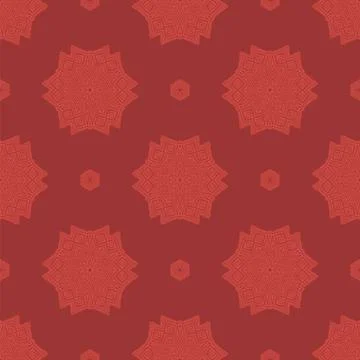 Creative Ornamental Seamless Red Pattern Creative Ornamental Seamless Red ... Stock Photos