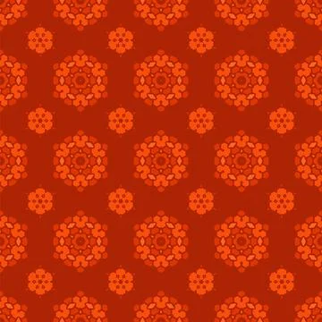Creative Ornamental Seamless Red Pattern Creative Ornamental Seamless Red ... Foto stock
