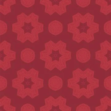 Creative Ornamental Seamless Red Pattern Creative Ornamental Seamless Red ... Stock Photos