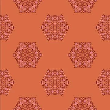 Creative Ornamental Seamless Red Pattern Creative Ornamental Seamless Red ... Stock Photos