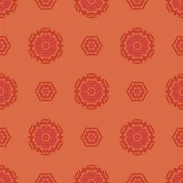 Creative Ornamental Seamless Red Pattern Creative Ornamental Seamless Red ... Stock Photos