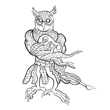 Creative owl Stock Illustration