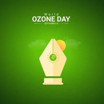 Creative Ozone Day ads design. World Ozone Day, Celebrated in United States.. Stock Illustration