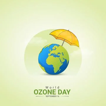 Creative Ozone Day ads design. World Ozone Day, Celebrated in United States.. Stock Illustration