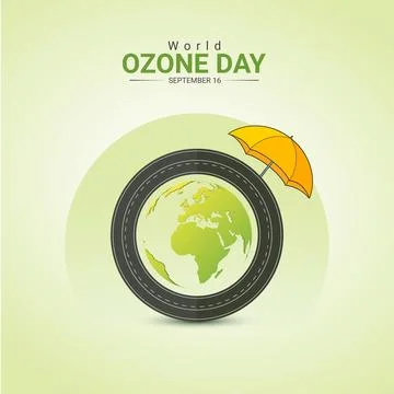 Creative Ozone Day ads design. World Ozone Day, Celebrated in United States.. Stock Illustration