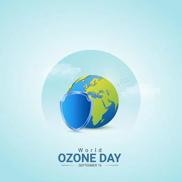 Creative Ozone Day ads design. World Ozone Day, Celebrated in United States.. Stock Illustration