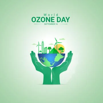 Creative Ozone Day ads design. World Ozone Day, Celebrated in United States.. Stock Illustration