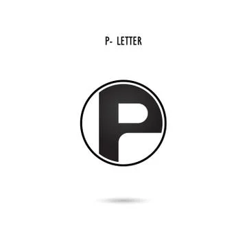 Creative P-letter icon abstract logo design.P-alphabet symbol.Corporate busin Stock Illustration