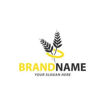 Creative paddy logo design Stock Illustration