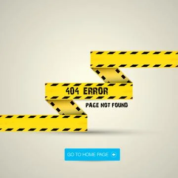 Creative page not found, 404 error Illustrazione stock