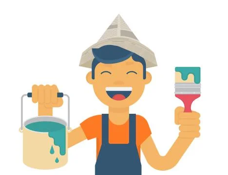 Creative painter Stock Illustration