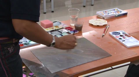 Creative Painting - Art Therapy 스톡 동영상 3931336