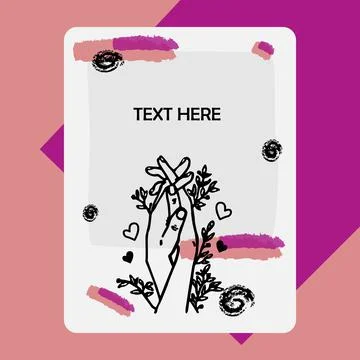 Creative paper notes and card design Stock Illustration