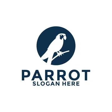 Creative Parrot logo vector, Bird logo design template Stockillustratie