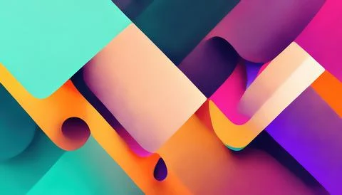 Creative pattern geometric painting multi-layer Stockillustratie