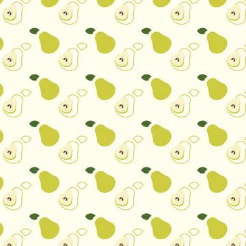 Creative pattern of line icons featuring various fruits on a light background Illustrazione stock