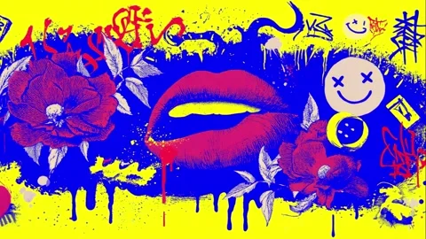 Creative pattern with pencils, mascaras, and makeup brushes Stock Footage 308056111