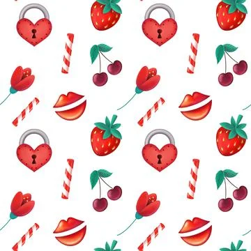 Creative pattern for Saint Valentine Day Stock Illustration