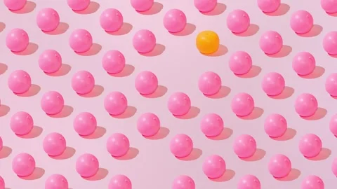 Creative peach and orange pattern flat lay on pastel pink background minimalism Stock Footage 331714862