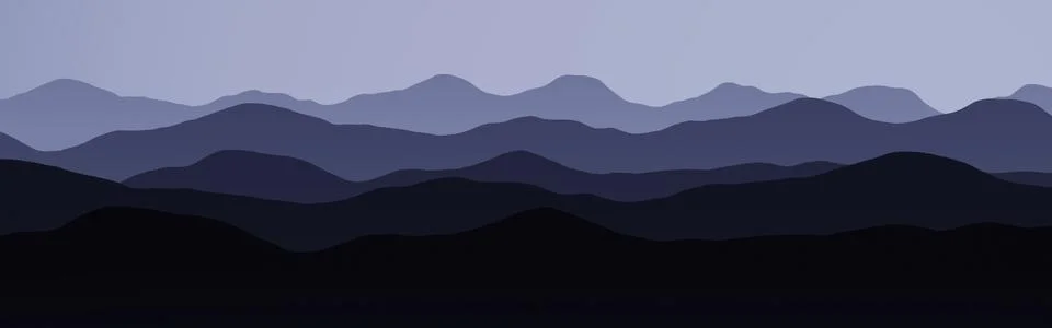 Creative peaks in time when everyone sleeps background illustration Stock Illustration