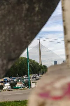 A creative perspective of the beautiful bridge Foto stock