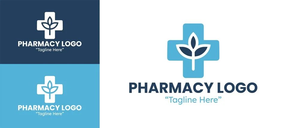 Creative Pharmacy Logo 스톡 일러스트