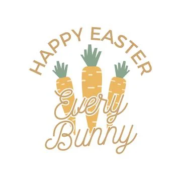 Creative picture of carrots for Easter celebration Illustrazione stock