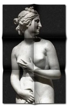 Creative picture of Venus statue - classical statue of young beautiful woman Foto stock