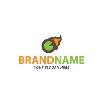 Creative pistachio logo design Stock Illustration