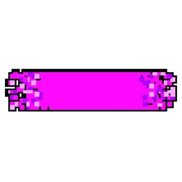 Creative pixel banner pixel art vector illustration Stock Illustration