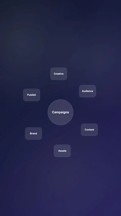 Creative Planning Workspace Premium Gradient SaaS Interface Vertical Animation Stock Footage 345154571