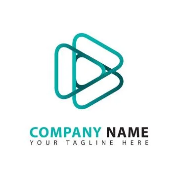 Creative Play Media Logo Design Stock Illustration