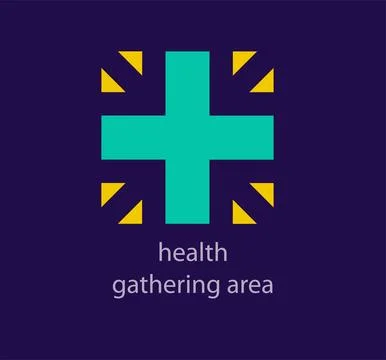 Creative plus sign logo design. Stock Illustration