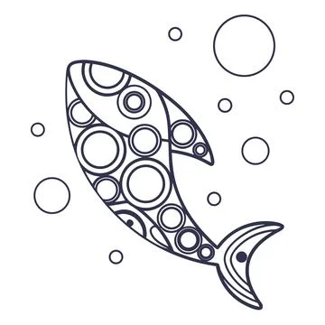 Creative Polka Dot Abstract Shape Minimal Vector Graphic Illustrazione stock