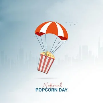 Creative Popcorn Day ads design. National Popcorn Day, Celebrated  January .. Stock Illustration
