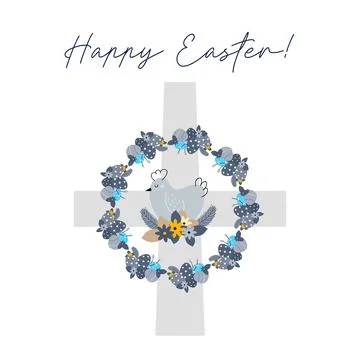 Creative postcard for Easter holiday Stock Illustration