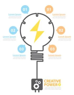 Creative power Stock Illustration