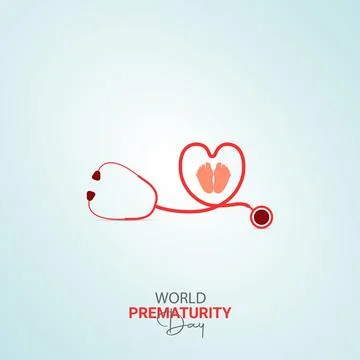 Creative Prematurity Day ads design. World Prematurity Day, Celebrated Nove.. Stock Illustration