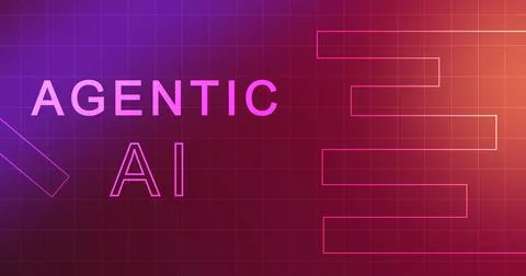 Creative presentational bg for AGENTIC AI. Strategic planning and preparati.. Stockillustratie