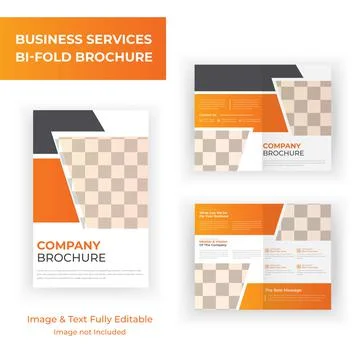 Creative Printable bi fold Brochure Template Design Layout Stock Illustration