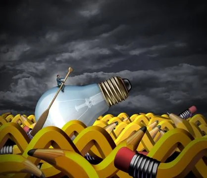 Creative problem solving Stock Illustration