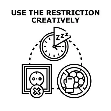 Creative problem solving using resource allocation and limitation Stock Illustration
