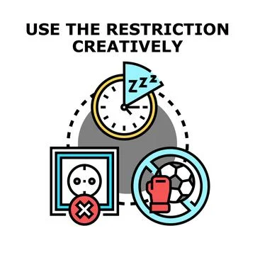 Creative problem solving using resource allocation and limitation Stock Illustration